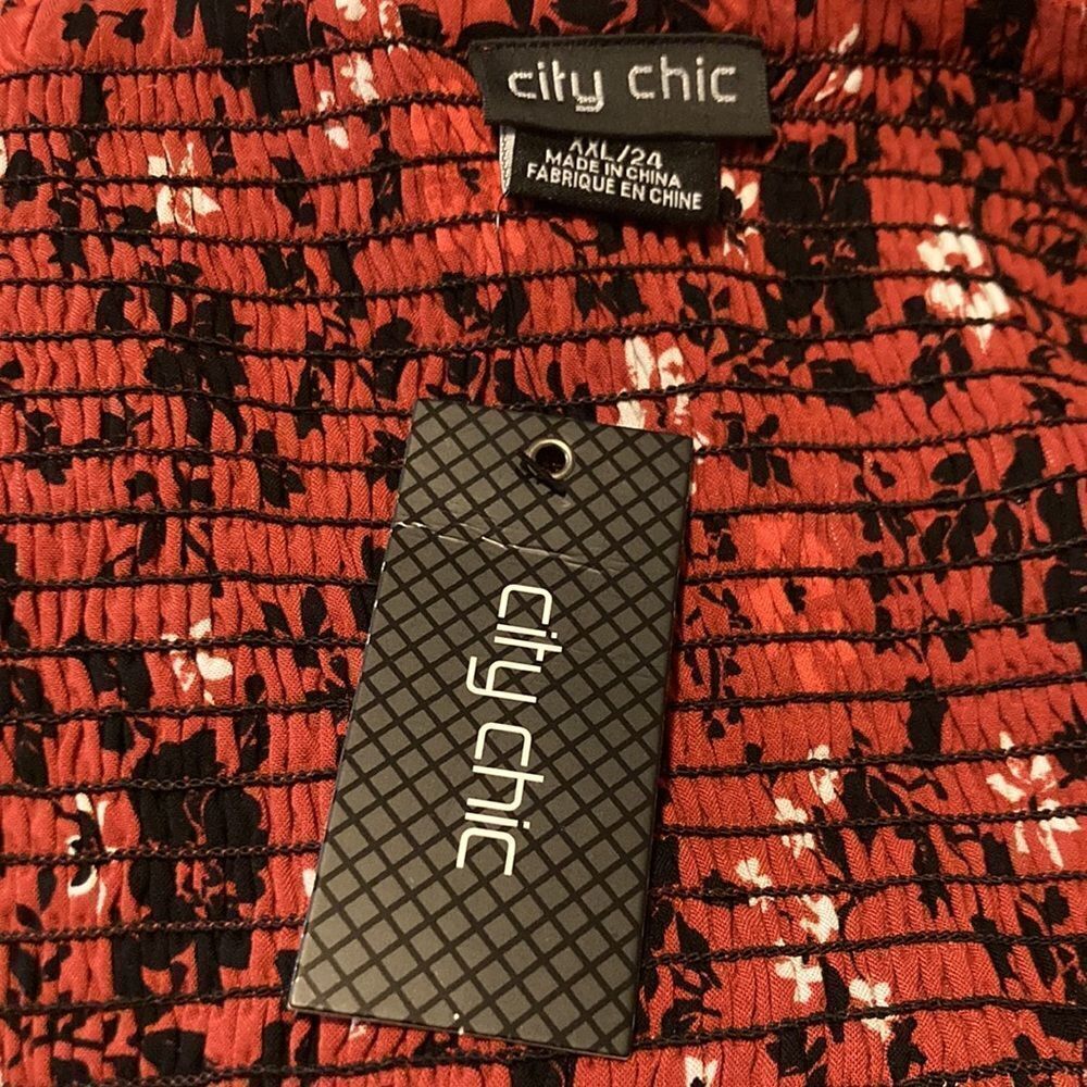 City Chic Scarlet Floral Mini Dress - Picture 8 of 9